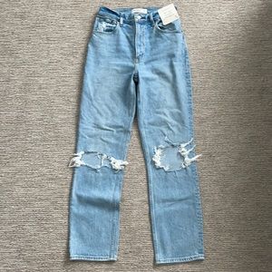 NWT Abercrombie 90s Straight Ultra High Rise Jeans